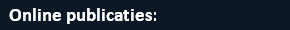 Online publicaties: